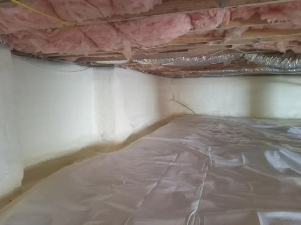 Crawl space encapsulation with closed-cell spray foam for Spray Foam Roofing in Muskogee